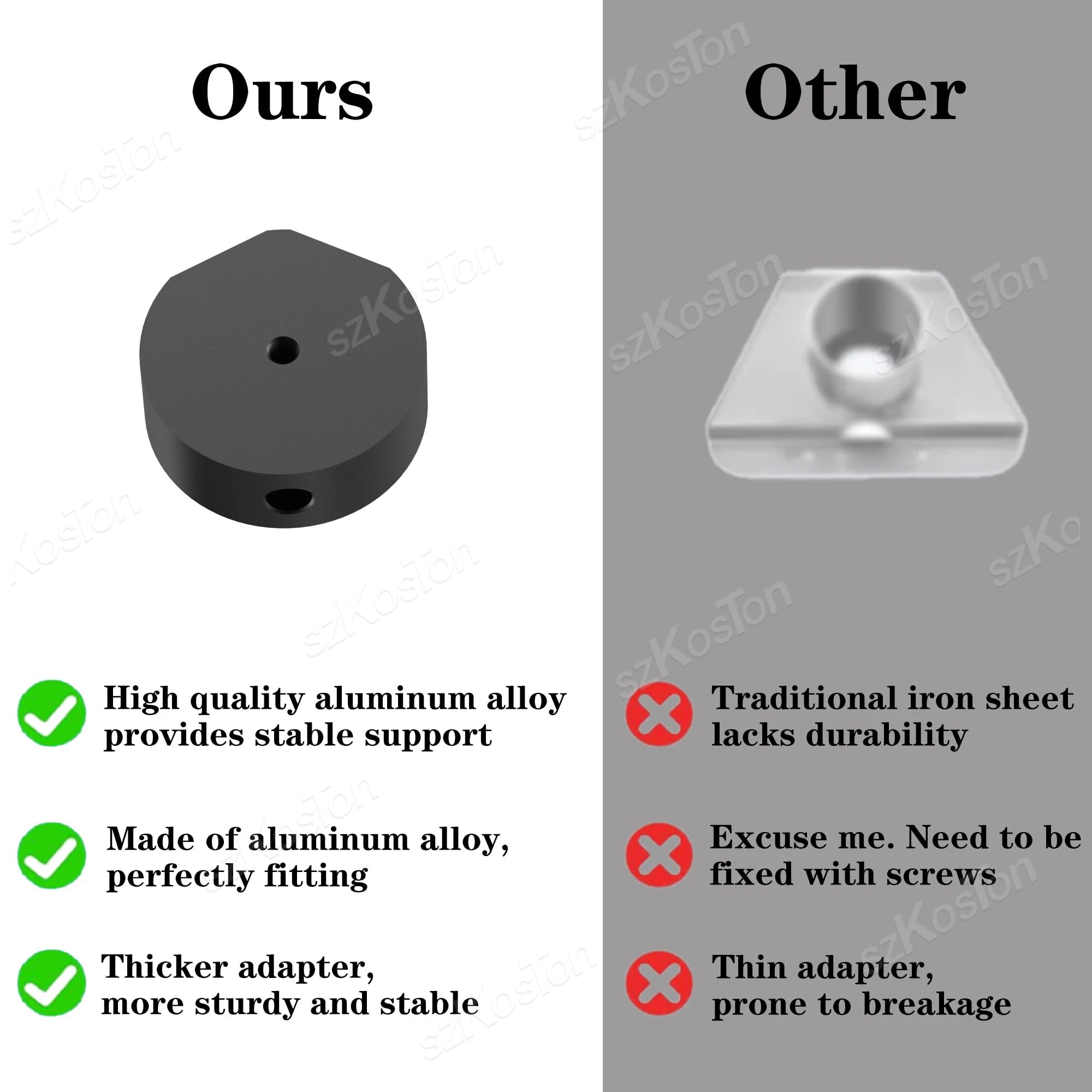 For Starlink Mini (SPX-04176000-501) Mount Adjustable Pole Clamp Adapter Mounting Kits for StarLink Mini RV Yacht Camper