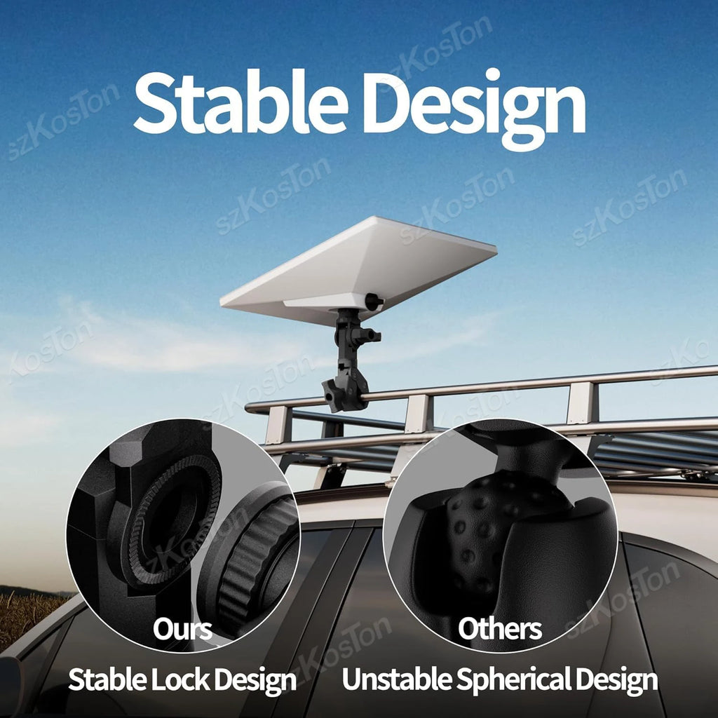 For Starlink Mini (SPX-04176000-501) Mount Adjustable Pole Clamp Adapter Mounting Kits for StarLink Mini RV Yacht Camper