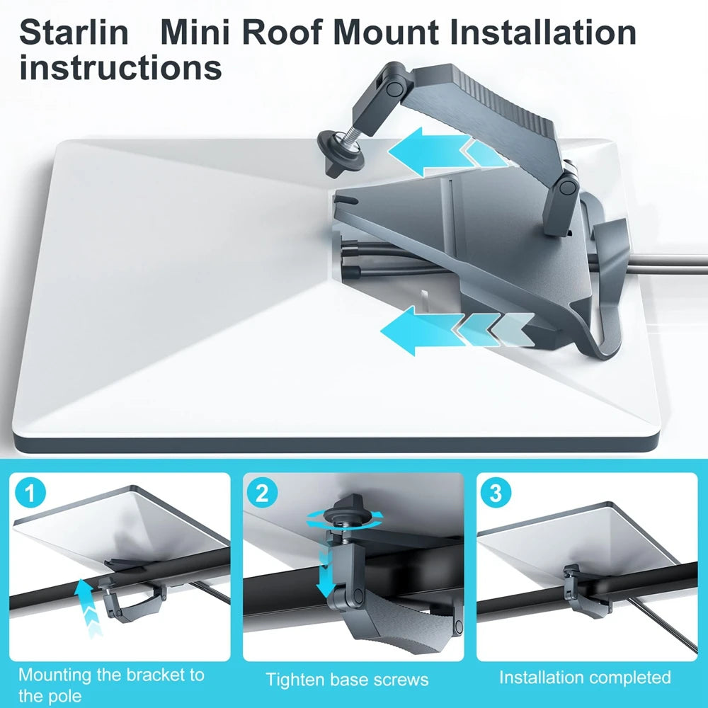 For Starlink Mini Car Roof Mount for Starlink Mini Mounting Kit for Starlink Internet Kit Satellite Mount for car roof yachts